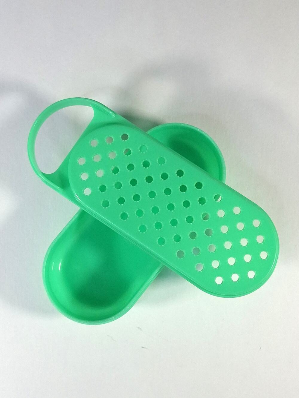 Vintage Tupperware Green Handy Grater with Catch Container, Storage Lid Missing